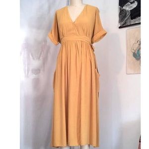 Gently used Mod Ref mustard shirt dress size medium